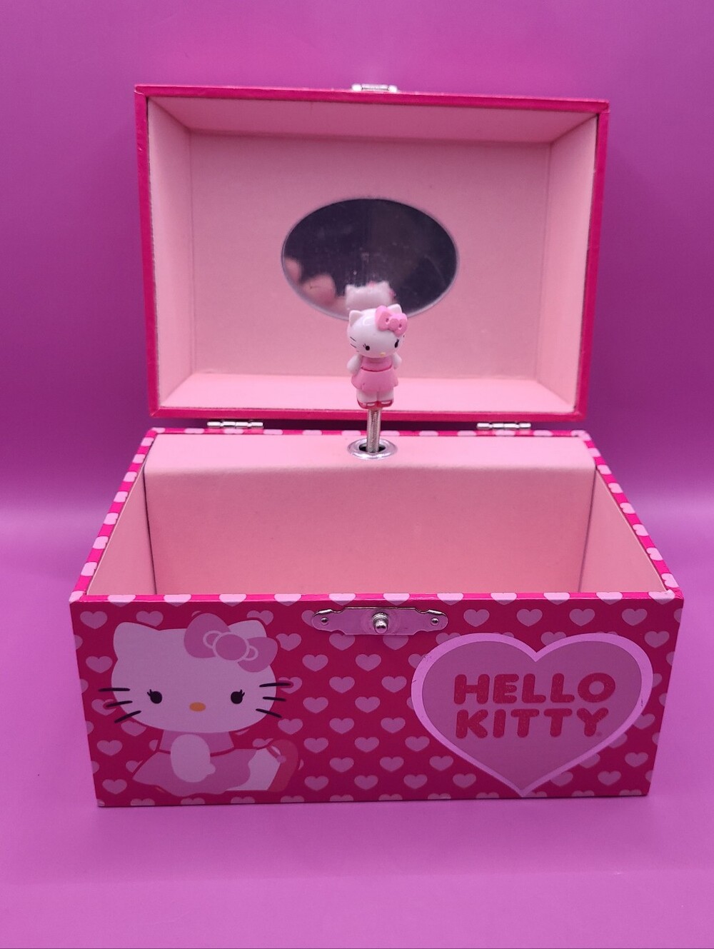 Y2K Hello Kitty Sanrio Dancing Pop Up Kitty Musical Jewelry Box